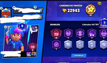 Conta de brawl 2018 muito top com 21k
