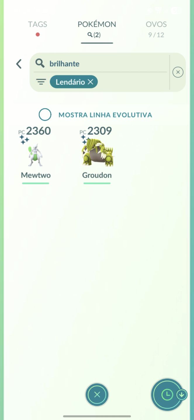 2 lendários shinys + 2 lendários 100% - Pokemon Go