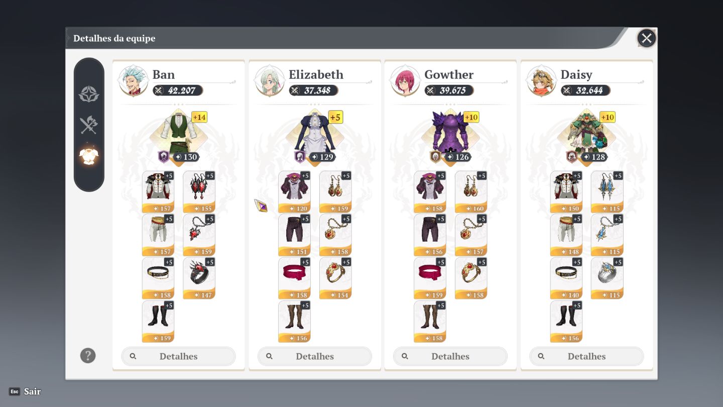 CONTA 7DS ORIGIN FULL ENDGAME, COM BAN P10 ENTRE OUTROS.