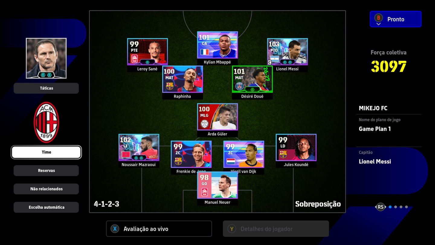 CONTA EFOOTBALL STEAM FORÇA 3090 + JOGOS