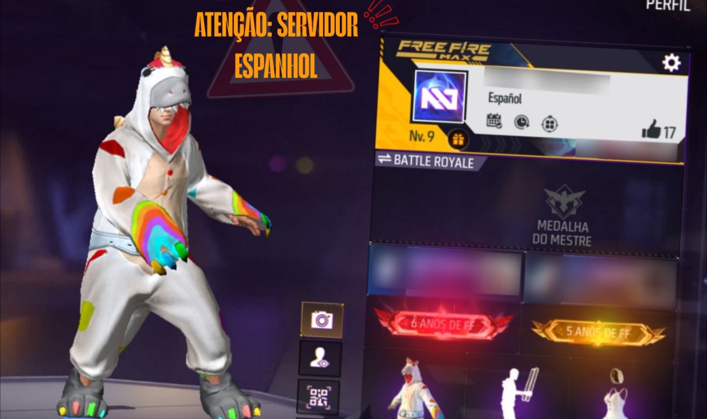 Conta de Free fire, [Servidor espanhol] (GOOGLE)