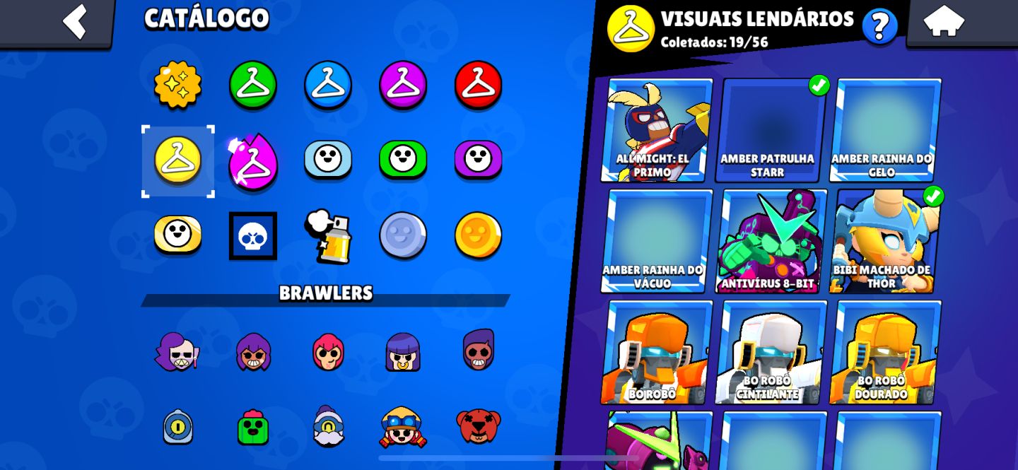 Conta de Brawl Stars | 3 Prestígios | Mestre | 120K Troféus | 106 Brawlers