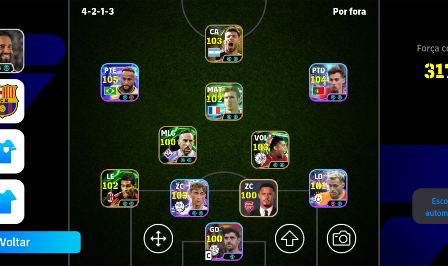 Conta Efootball Ney 105 blitz
