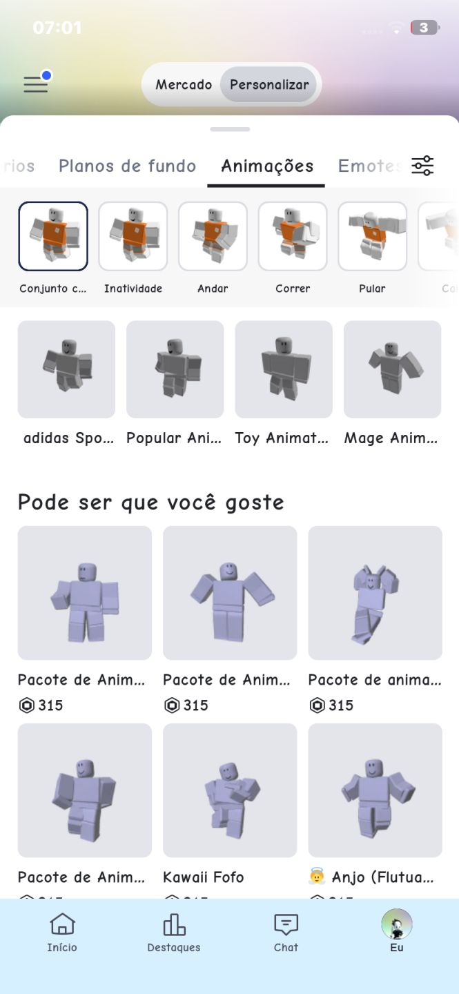 Conta roblox de 2023 feminina