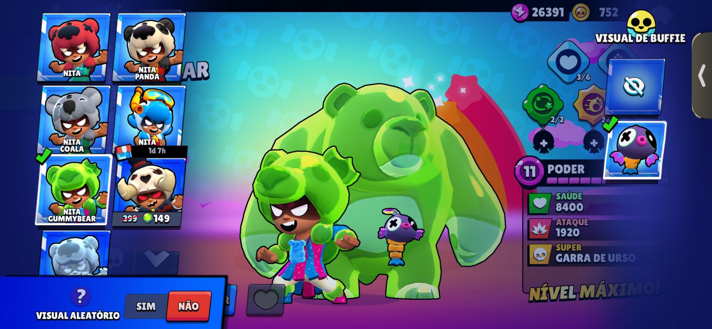 BRAWLL STARS upada! skins e prestígios ) Lendário