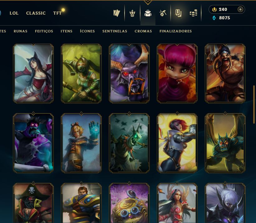 SKIN LENDÁRIA DEUS-REI GAREN + [ OURO 2 COM 75 PDLS ] + [ TROCA NICK ]