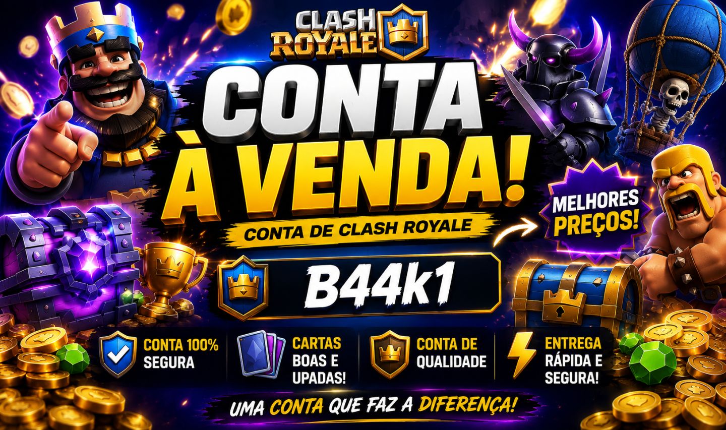 Conta Clash Royale conta rara