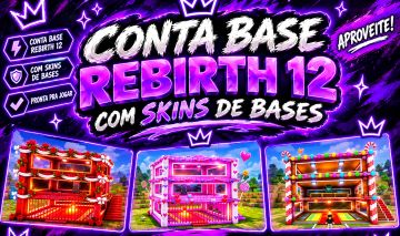 CONTAS BASES REBIRTH 12 COM SKINS DE BASES MENOR PREÇO