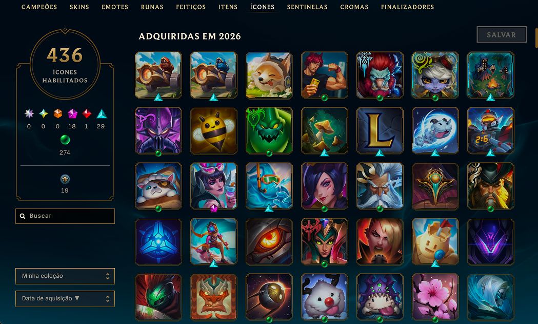 Conta LoL Diamante SOLOQ & TFT , 700 Skins, Nível 390, Acesso Completo