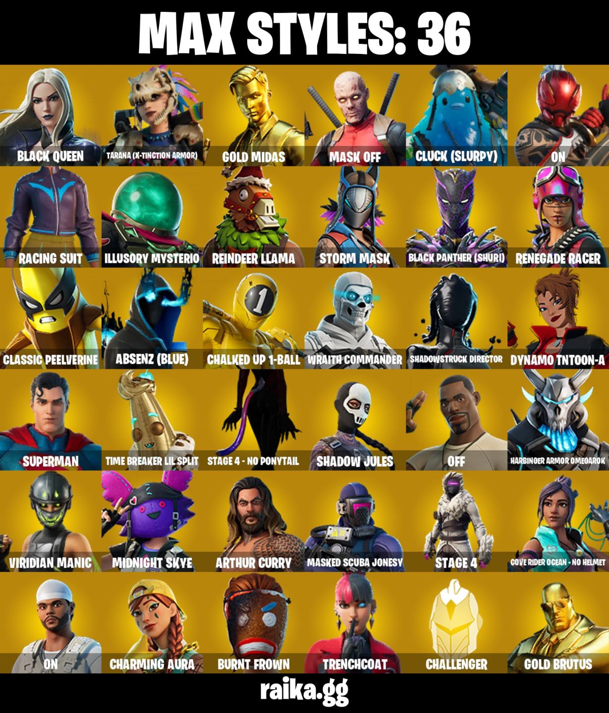 139 skins Glow Gold Midas Gold Brutus Sultura Vivi Chroma Cloud Striker 650 VB