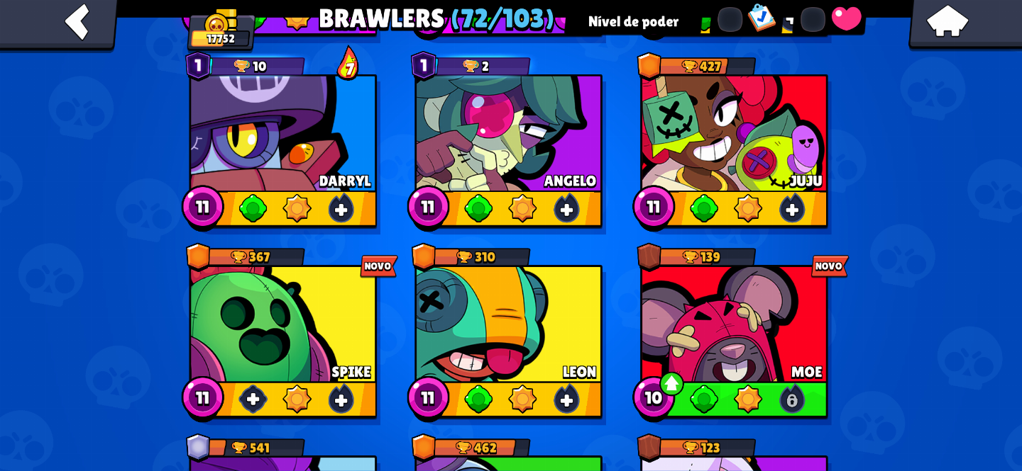 CONTA BRAWL STARS COM MUITOS BRAWLERS, SKINS, GEMAS, MOEDAS E BLINGS