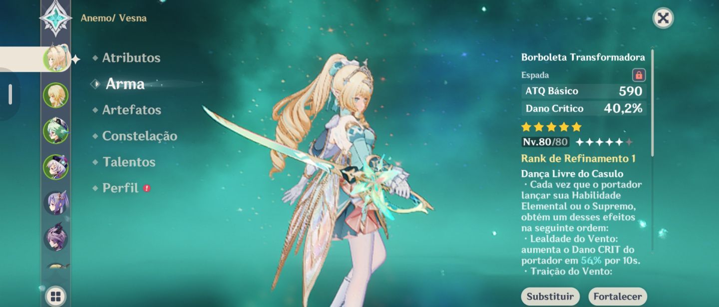 Genshin Vesna + Assinatura + Durin (AR48)