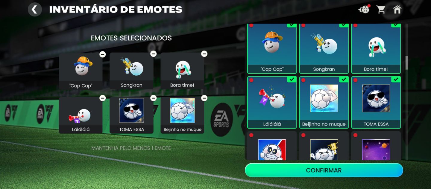 Conta antiga antiga com até 121 OVR Nível 69 com vários itens
