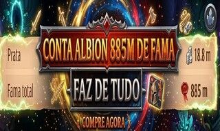 CONTA ALBION 885M DE FAMA +34M DE FAMA AMARELA + 19M DE PRATA CONTA FAZ DE TUDO