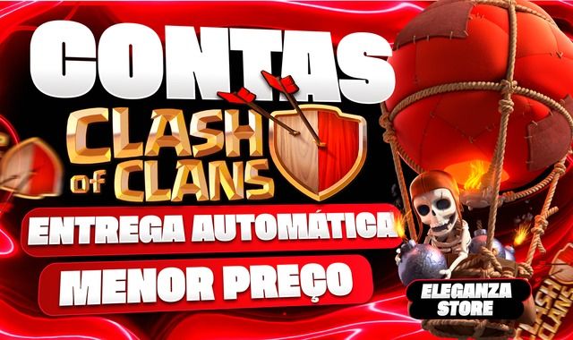 ( MENOR PREÇO! ) CONTAS DE CLASH OF CLANS | CVS UPADOS, FULL, RUCHADOS, SKINS...