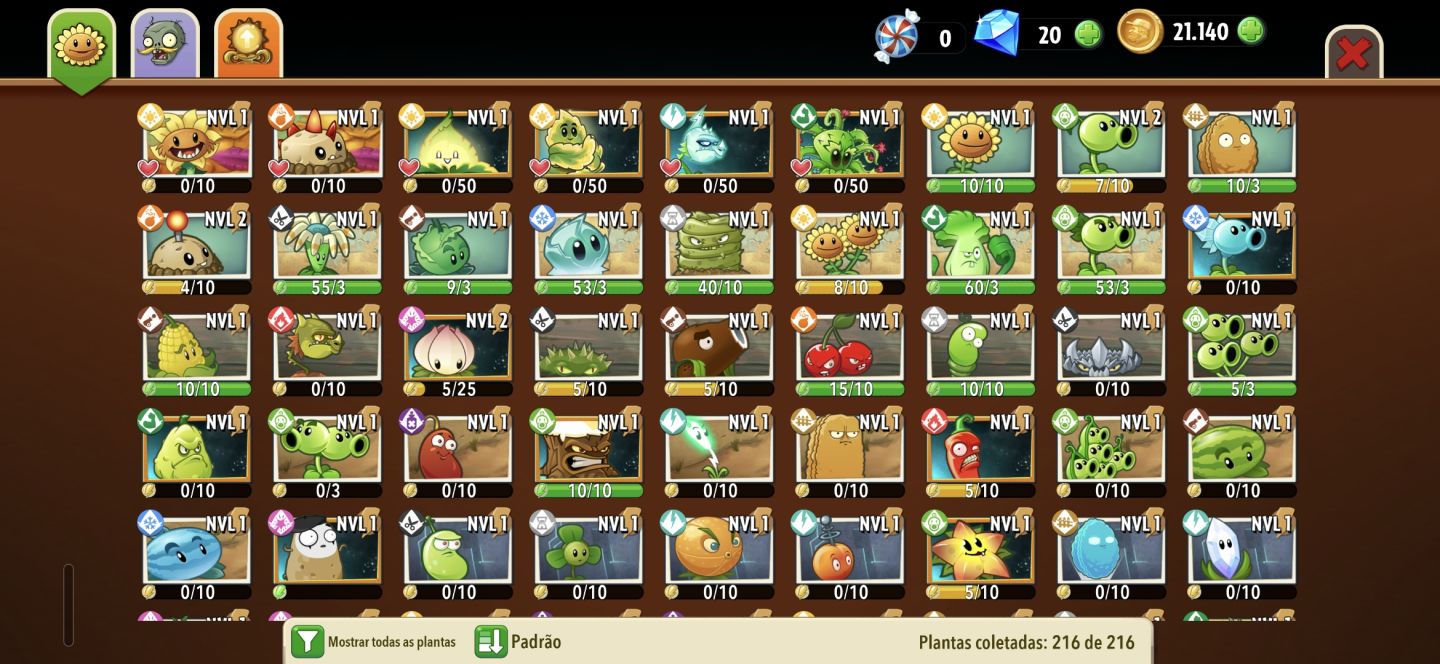 Plantas vs zumbis todas as plantas desbloqueadas - não é apk