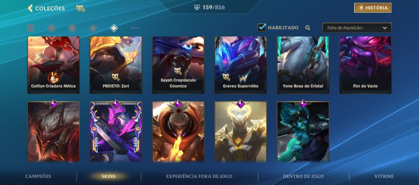 Conta de Wild Rift - Muita skin - Mestre 2 atualmente - SKINS DE PASSE!