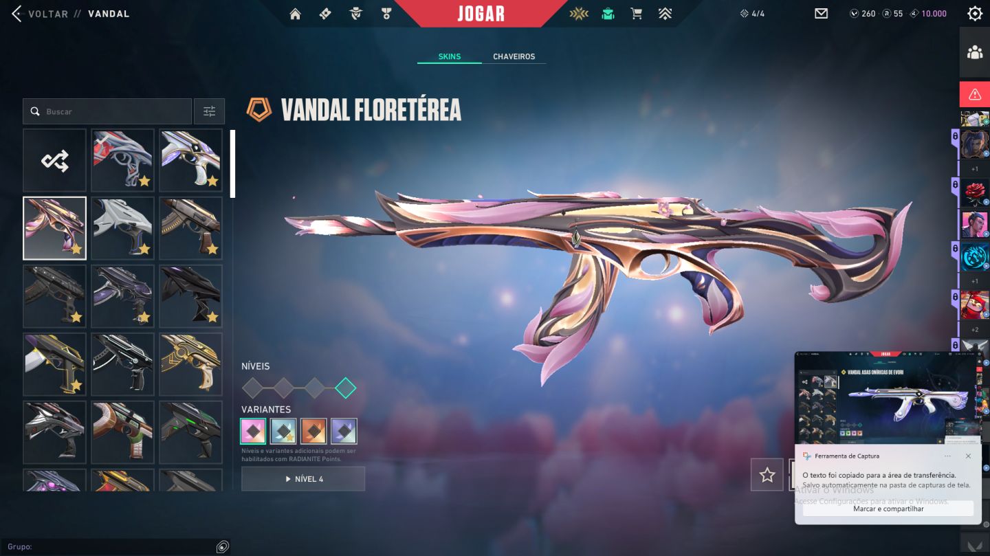 CONTA VALORANT IMORTAL 1 peak radiante (chaveiros radiante e imort)COM 3k GASTOS