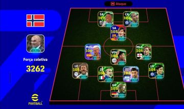 CONTA EFOOTBALL MOBILE FORÇA COLETIVA 3262