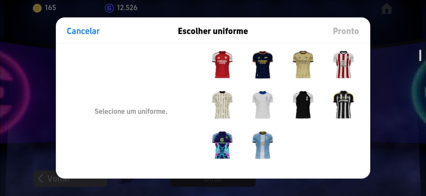 Conta braba com Gullit 104 Cruyff 106 Messi pack 105