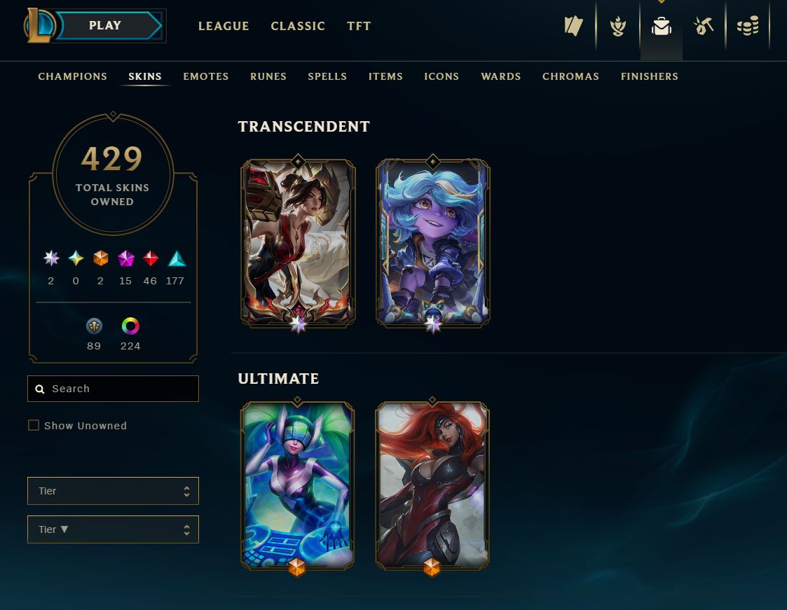 CONTA PREMIUM LOL | 429 SKINS | KAI'SA LENDA ASCENDIDA (HALL OF LEGENDS) |