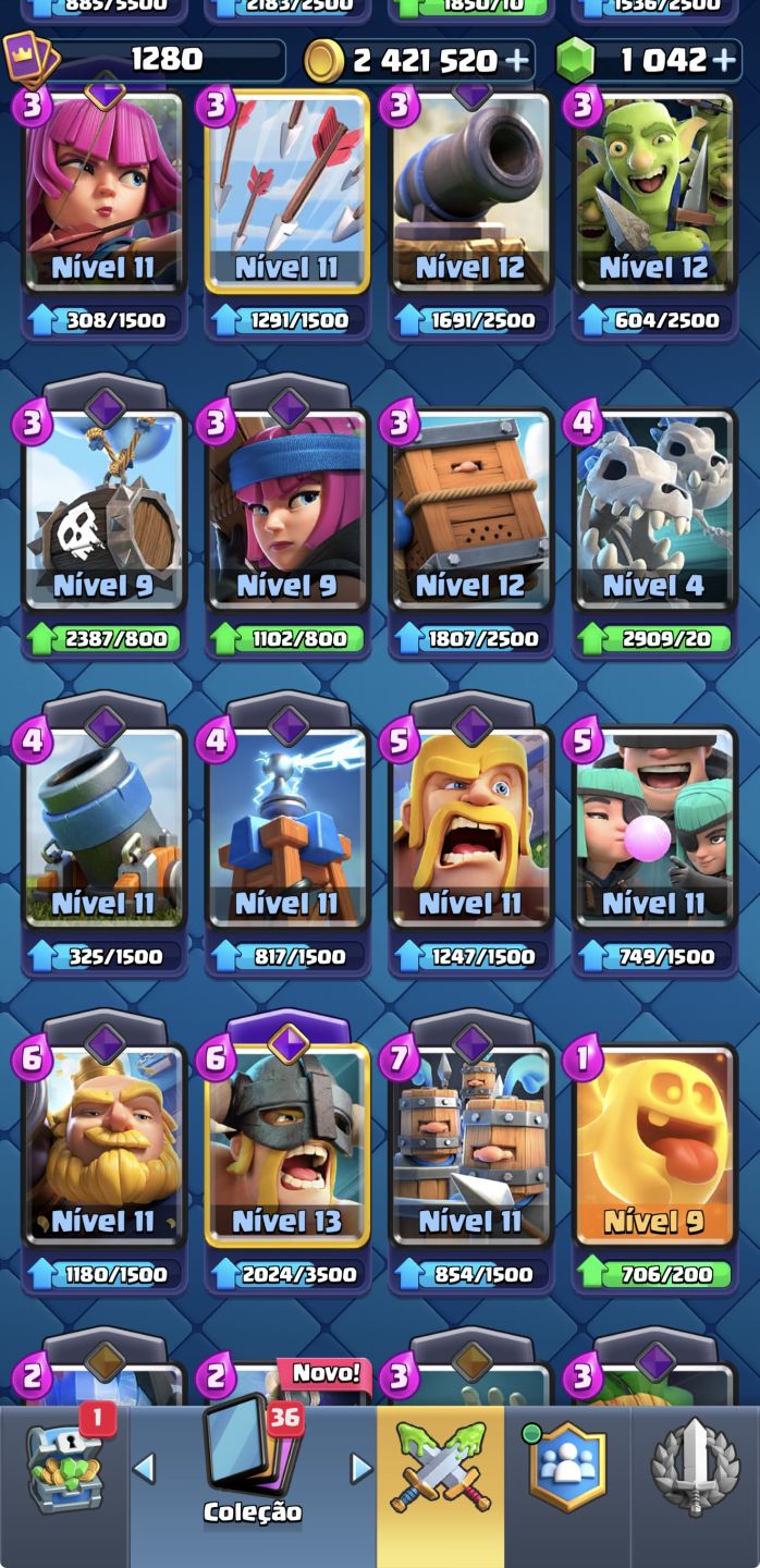 Conta Clash Royale 10k troféus