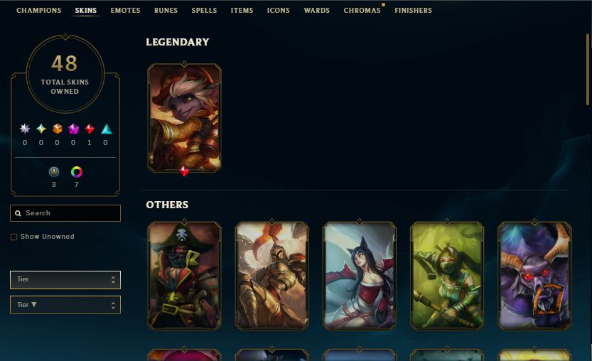 Conta lol mestre, muitas skins, full acesso