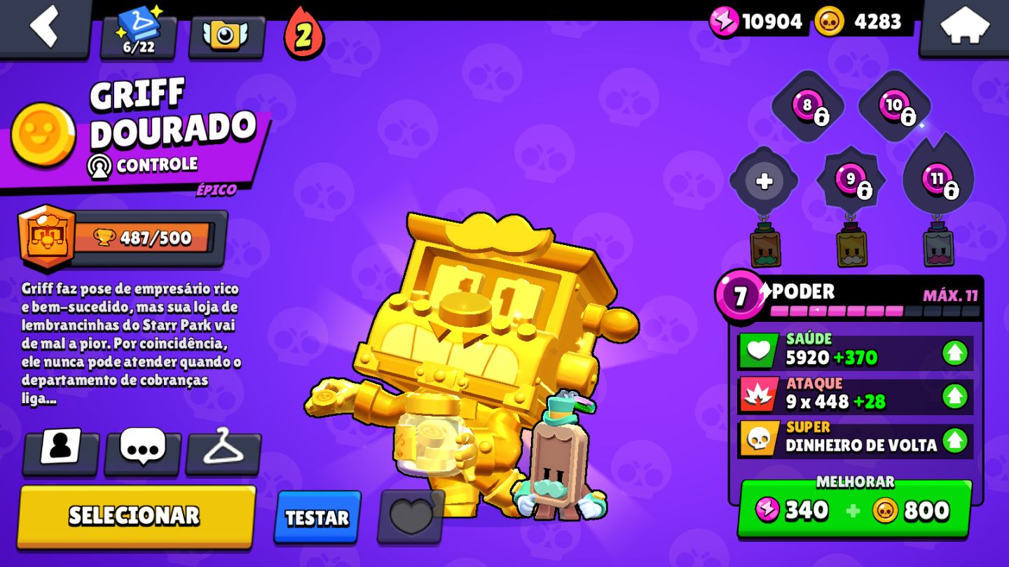 CONTA BRAWL STARS | 57K+ TROFÉUS | 21 BRAWLERS LVL 11 | CONTA 2019