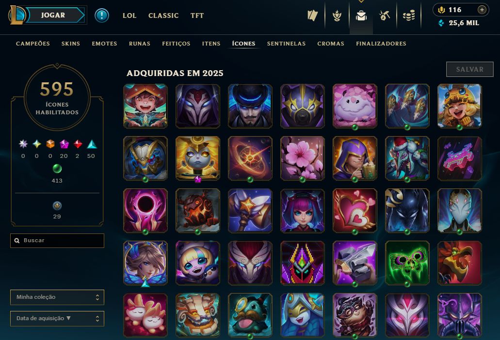Conta lol e valorant com muita skin