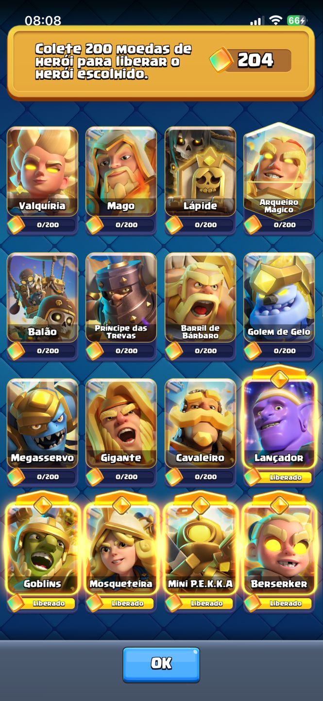 CONTA TOP CLASH ROYALE