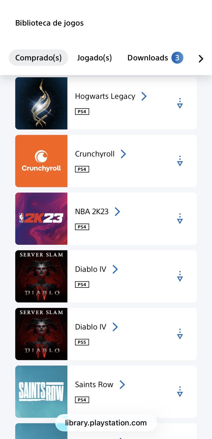 Conta PlayStation (PS4 e PS5) com diversos jogos