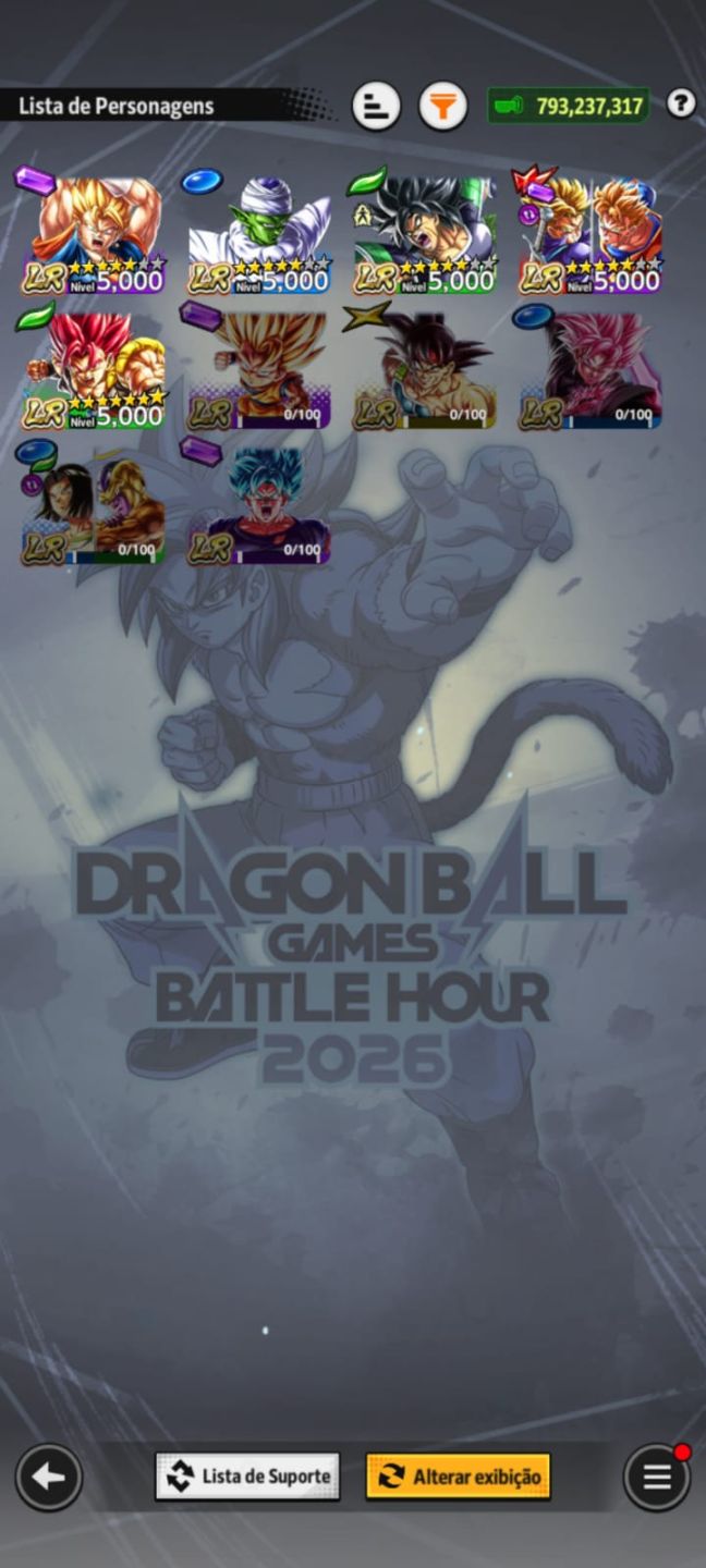 CONTA END GAME DRAGON BALL LEGENDS