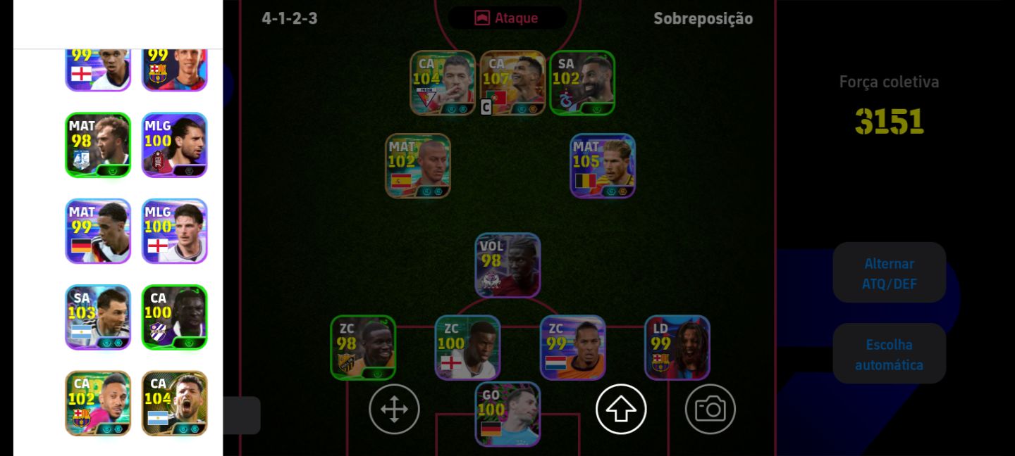 Conta efootball ótima para iniciar, com personagens ótimos!!
