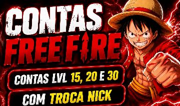PROMOÇÂO CONTAS FREE FIRE LEVEL 15 / 20 / 30 ENTREGA RAPIDA
