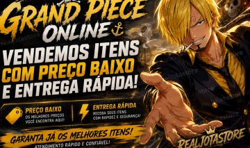 (QUEIMA DE ESTOQUE) FRUTAS E ITENS GRAND PIECE ONLINE!! MELHORE SUA CONTA AGORA