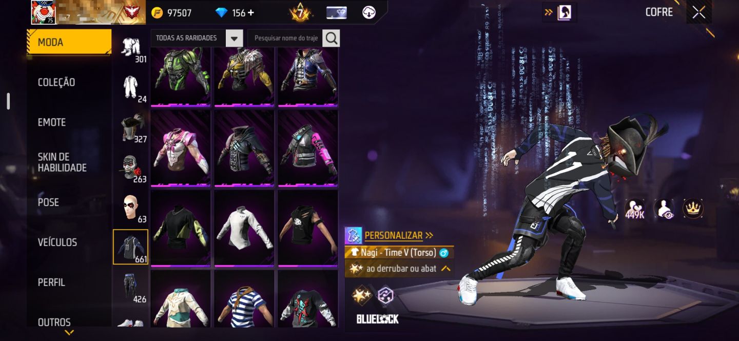 Conta de ff super rara