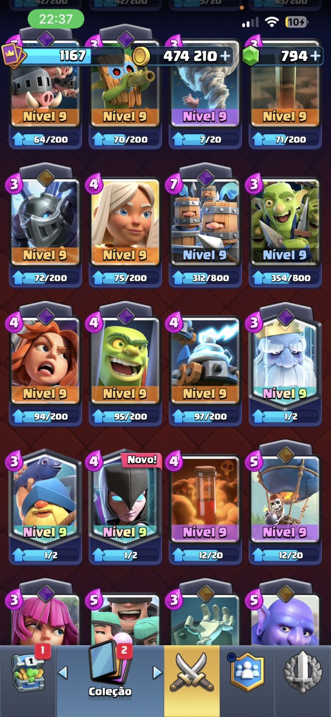 CONTA DE CLASH ROYALE Super Jogada(11 Anos de jogo)