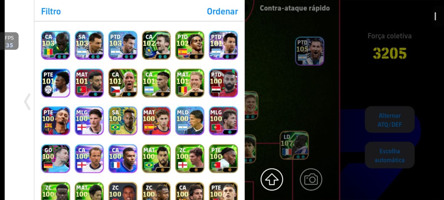 EFootball | Barcelona | Força Coletiva 3207 | Elenco 100+ Overall | +2,2M de GP