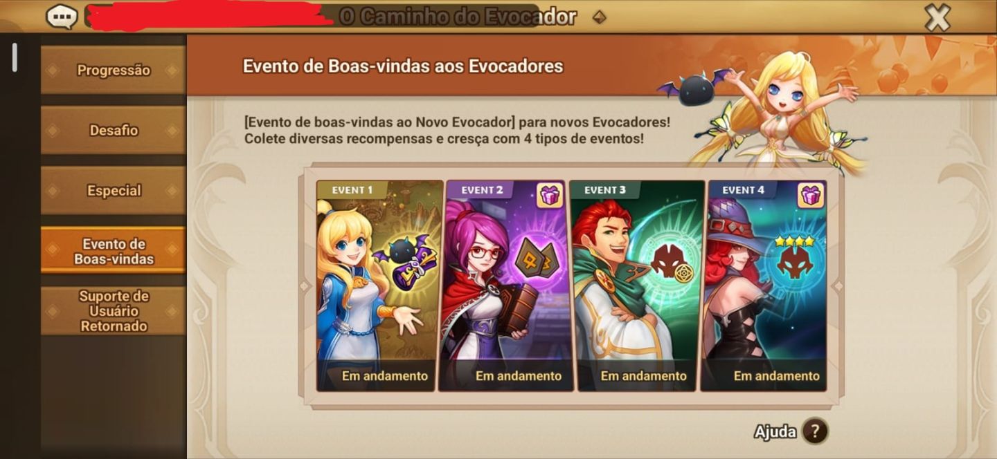 Conta Global starter com LD - Shan + 112 ms - Eventos para fechar