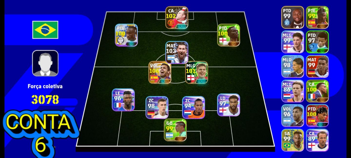 CONTAS EFOOTBALL MOBILE| COM NEYMAR BLITZ CURLER DO SANTOS