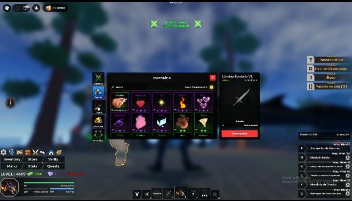 CONTA ROBLOX STACKED! Blox Fruits / King Legacy / Haze Seas + VÁRIOS JOGOS