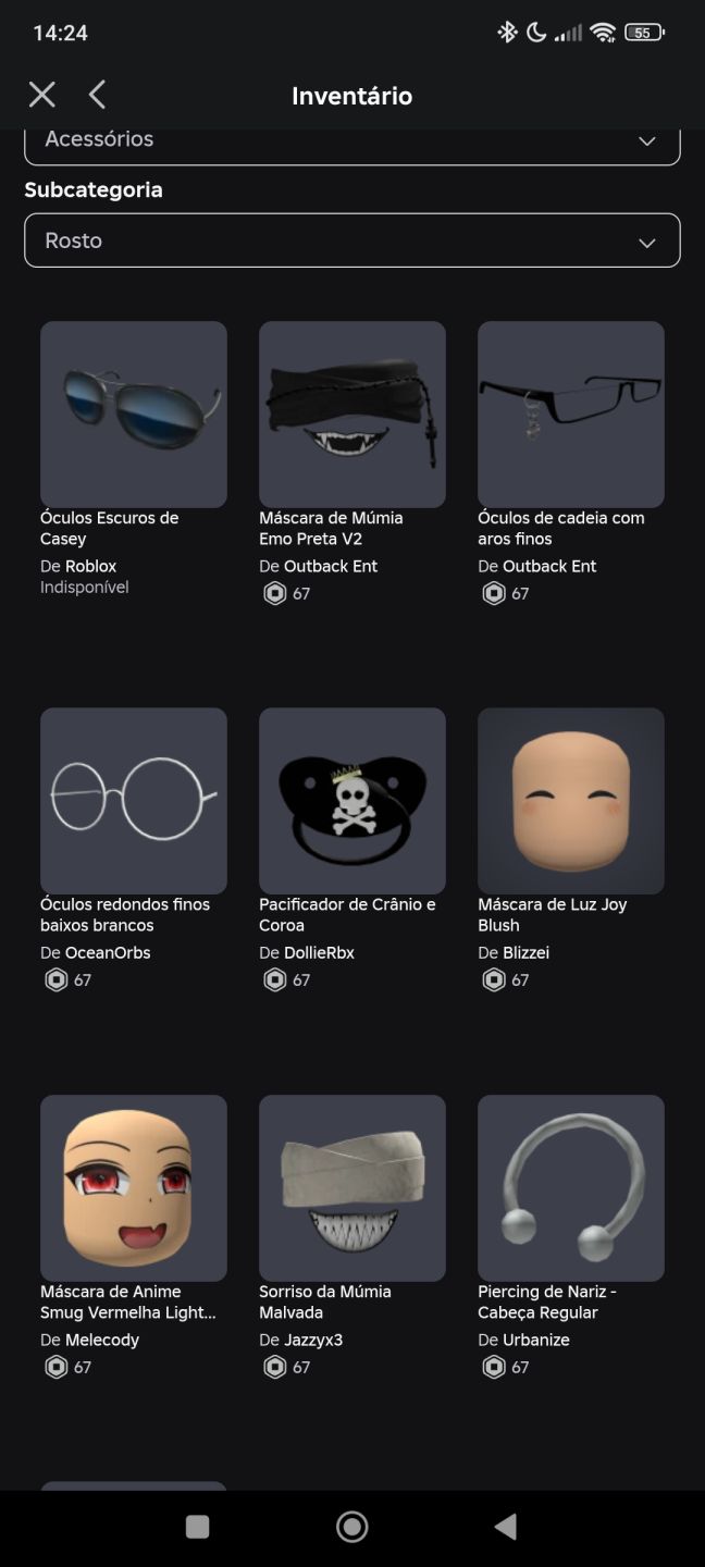 CONTA ROBLOX DARK/EMO/GÓTICA | ACESSÓRIOS, CABELOS, ROUPAS E EMOTES