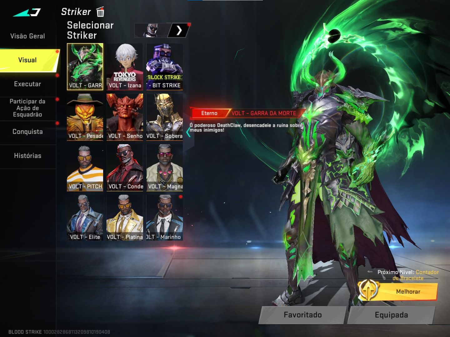 Conta blood strike lvl.50, 700 dias loguin (valor negociavel)