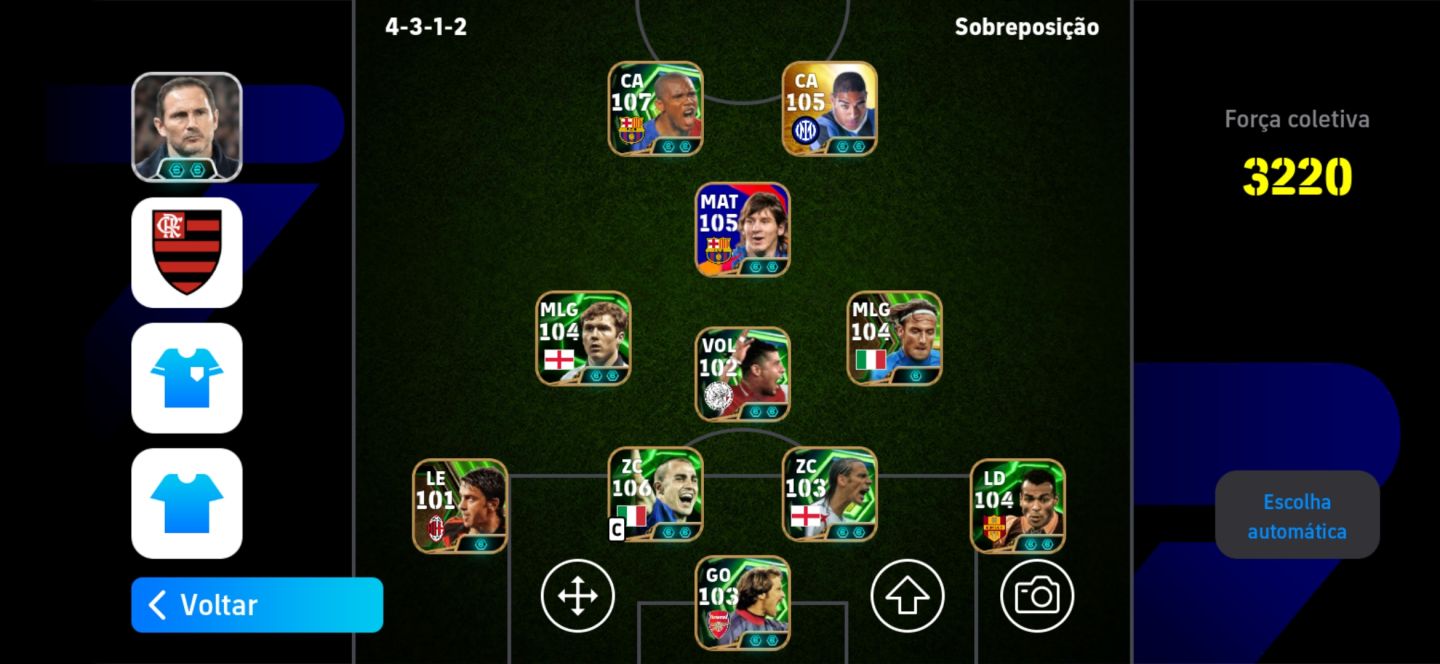Conta de efootball muito booa