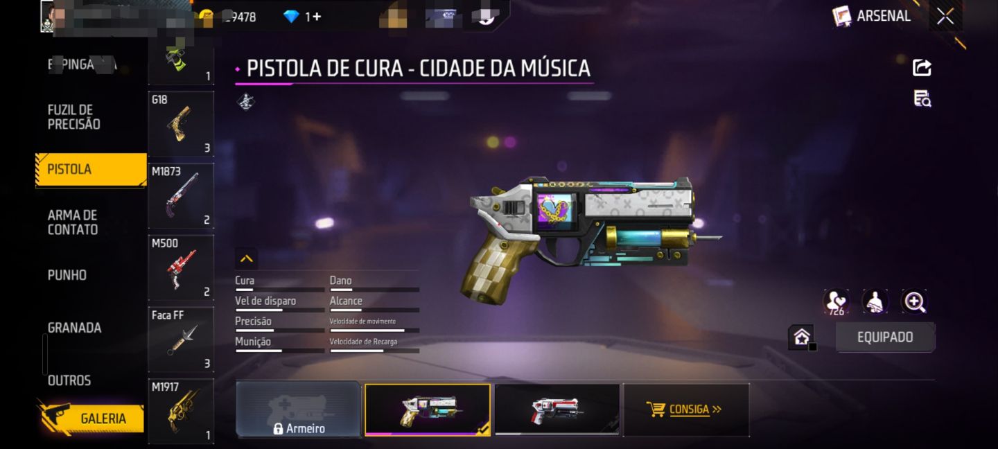 CONTA DE FREE FIRE COM 8 ANOS !/COM BASTANTE SKIN BONITAS, EVOLUTIVAS E RARAS !