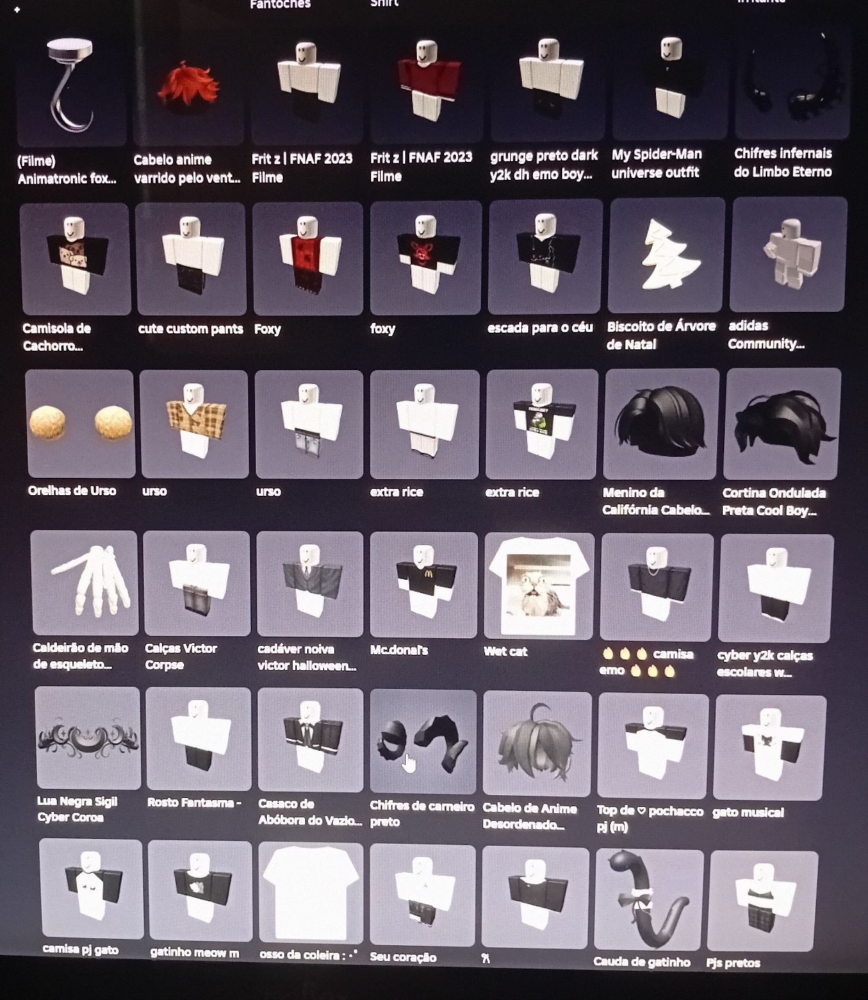 CONTA ROBLOX TOP MUITAS SKINS