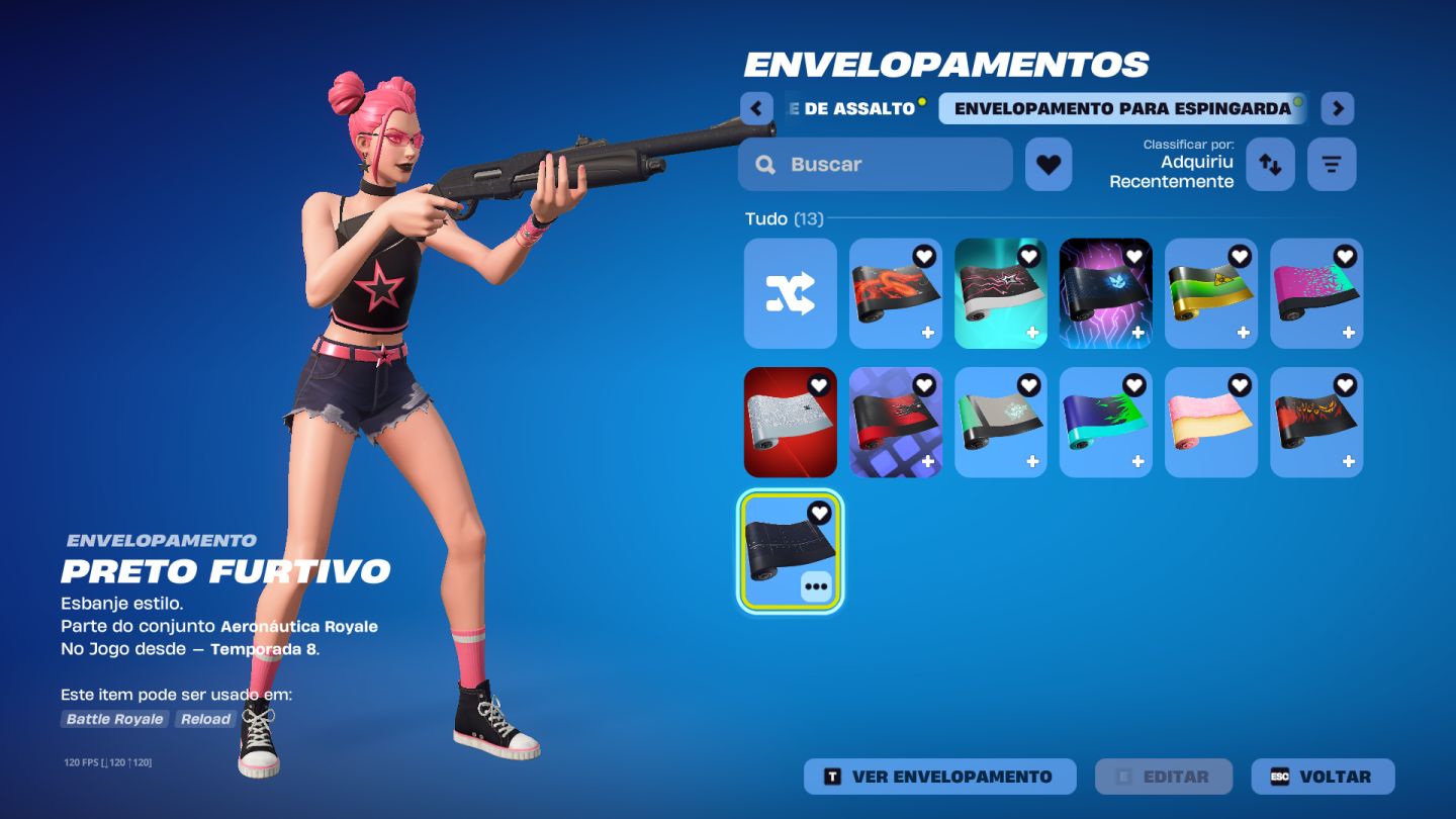 CONTA DE FORTNITE TRYHARD COM ALGUMAS SKINS RARAS E AS MELHORES PICARETAS