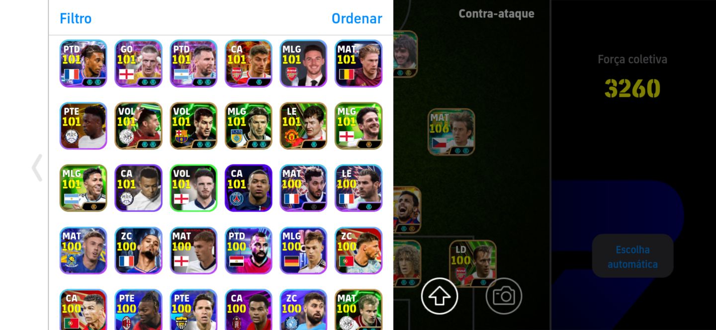 Conta efootball mobile top com uns metas