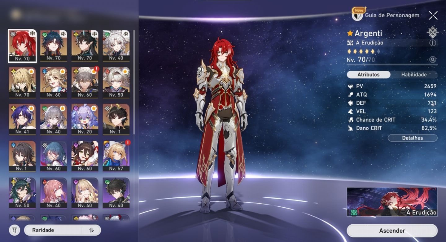 Conta Genshin AR50 + Honkai Star Rail AR59 - SEM VINCULOS
