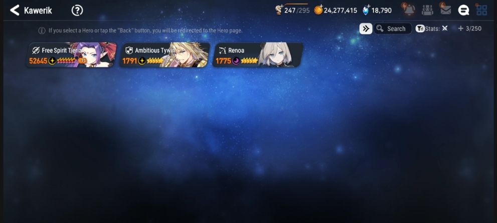 Epic Seven Conta Early Game com Collab CZN, PvE avançado e Recursos